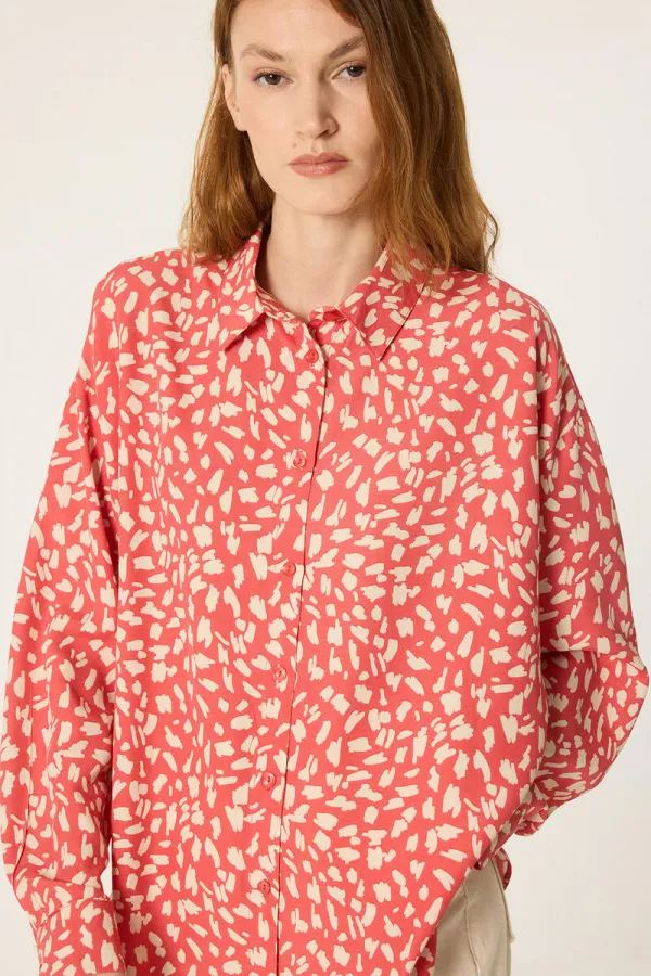 PATTERNED VISCOSE SHIRT PATTERNED VISCOSE SHIRT