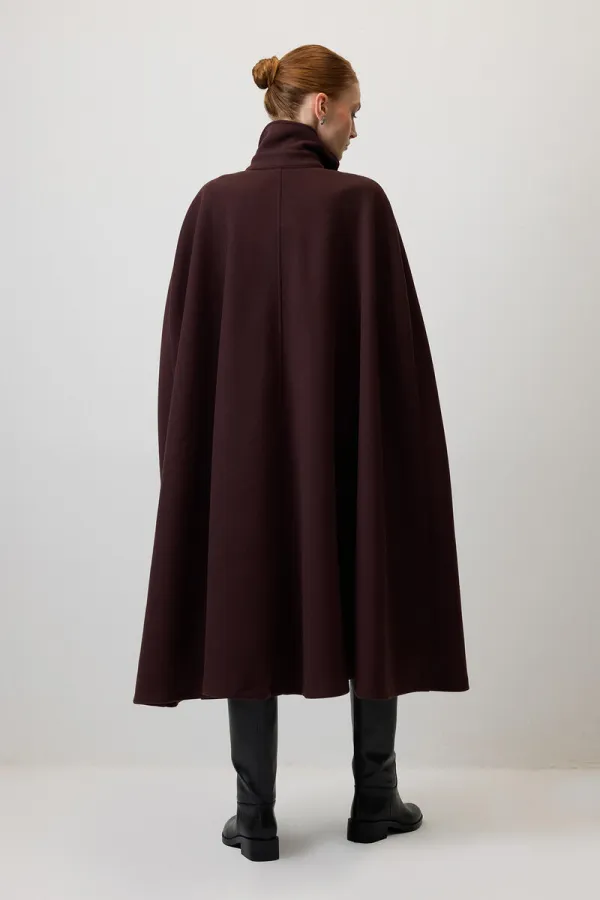 Poncho Cashmere Coat