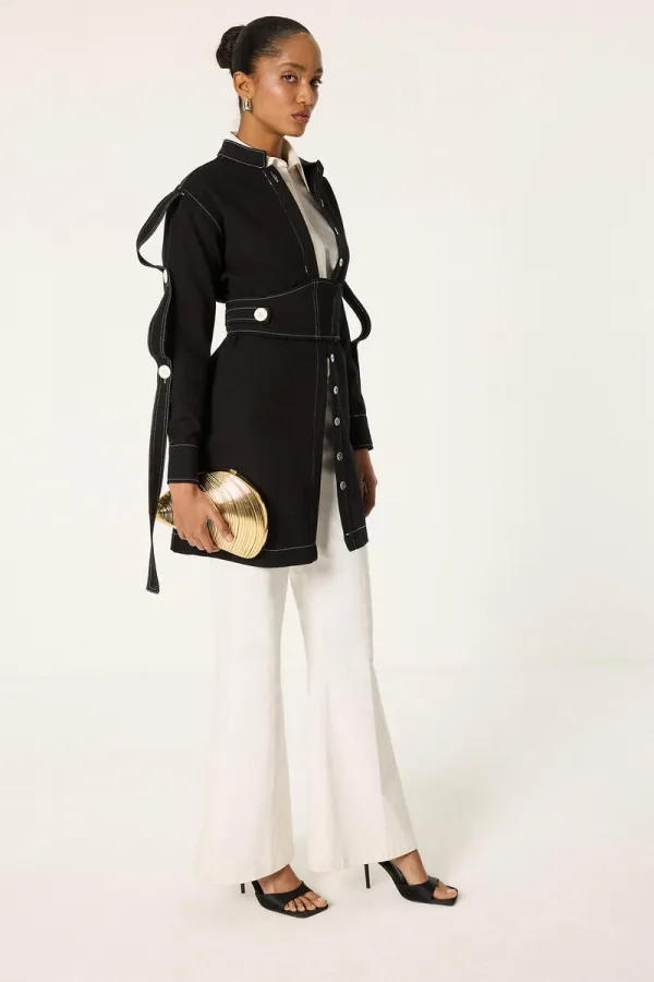 BELİ KEMERLİ CEKET