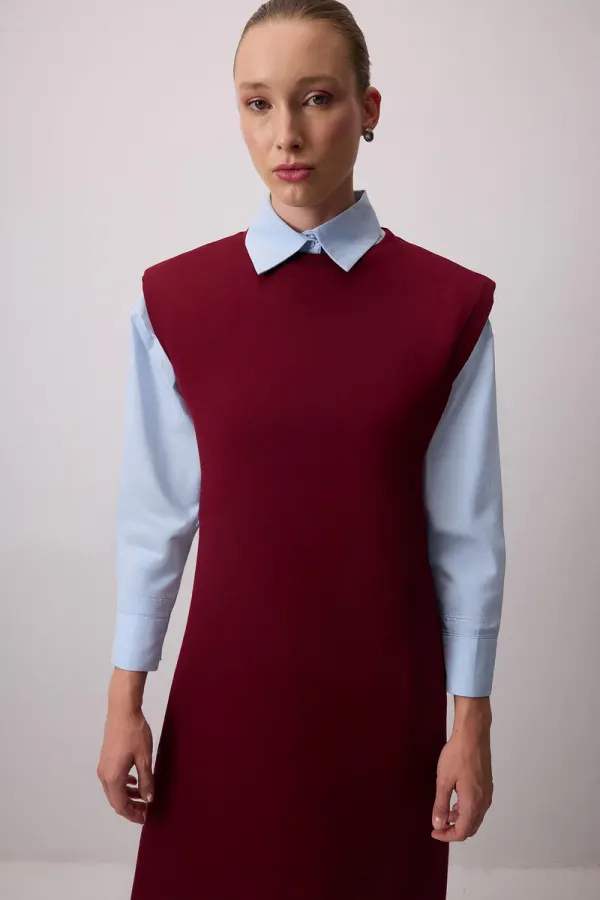 BICYCLE COLLAR PADDED DRESS