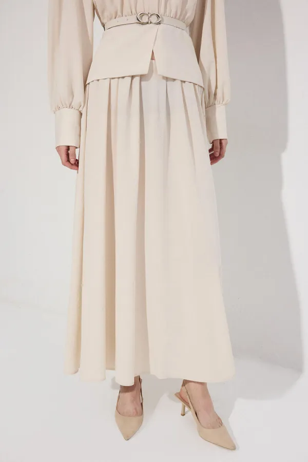 KEMER DETAYLI TUNİK ETEK TAKIM