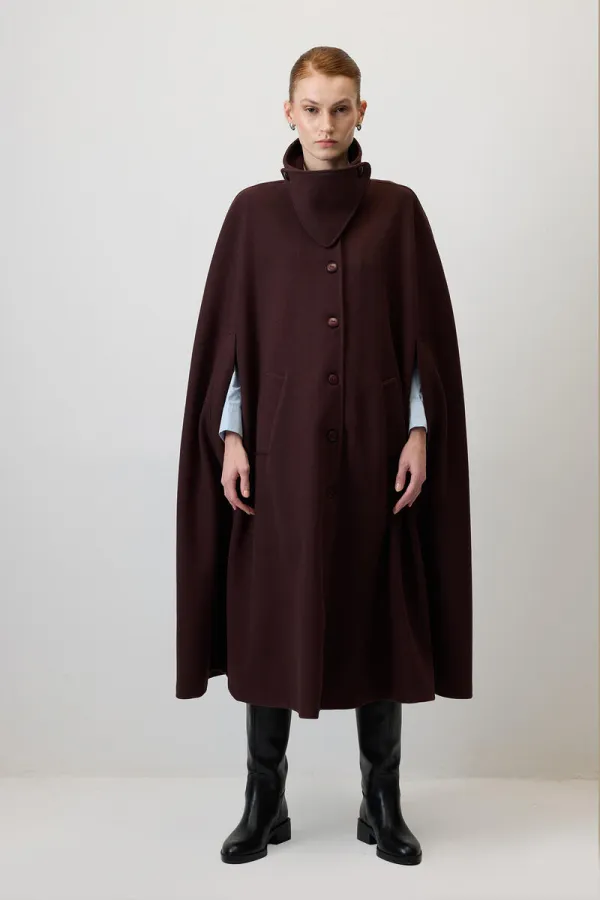 Poncho Cashmere Coat
