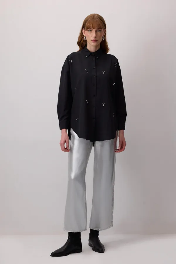 CHEMISE ORNÉE DE PIERRES