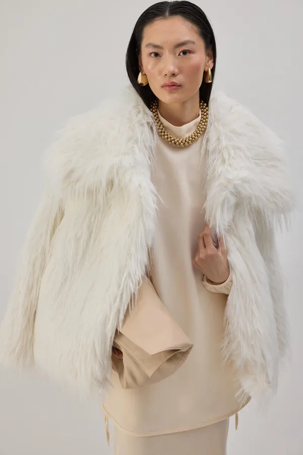 STAND COLLAR CREPE TUNIC