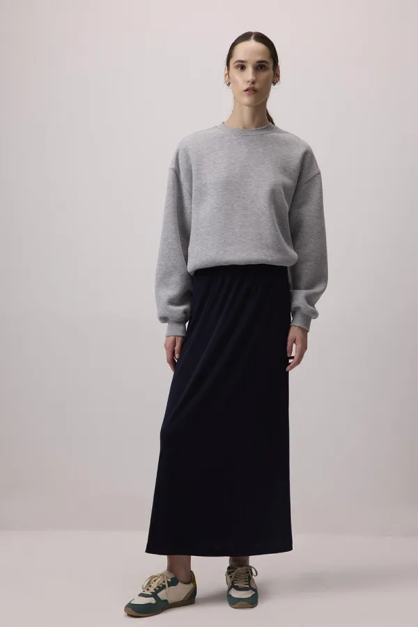 BASIC SKIRT WITH ELASTIC WAISTBAND BASIC SKIRT WITH ELASTIC WAISTBAND