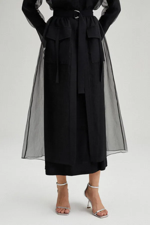 CEP DETAYLI ORGANZE TAKMA ETEK