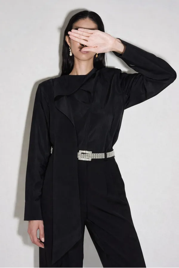 GOLD BUTTONED CUPRA TUNIC