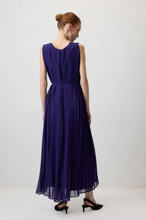 GILET PLISSÉ EN MOUSSELINE