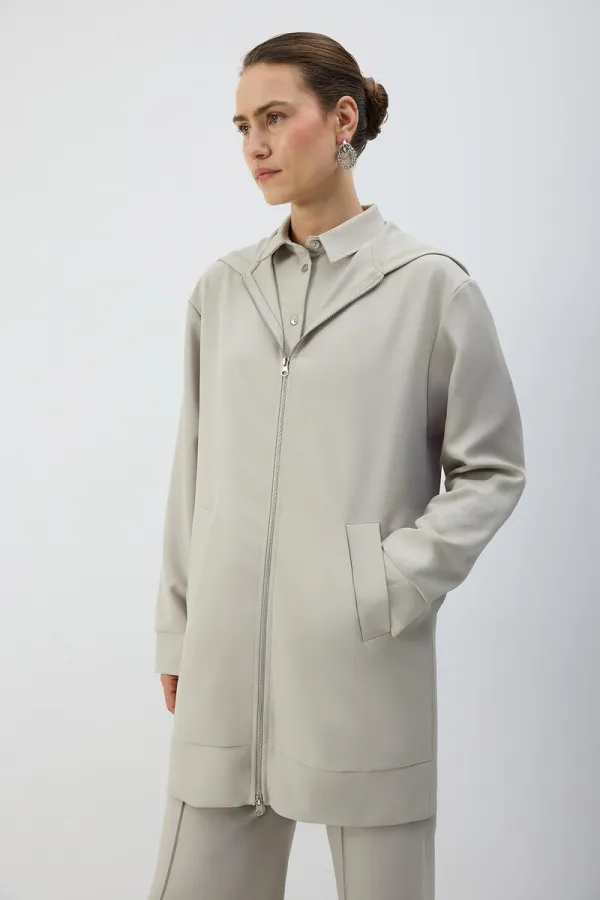 ZIPPED HOODED JACKET ZIPPED HOODED JACKET