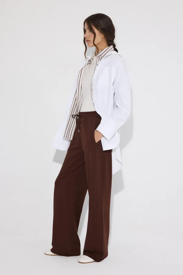 BELİ LASTİKLİ ÖRME PANTOLON