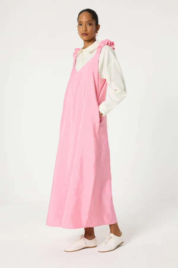 SHOULDER-GATHERED CUP VEST