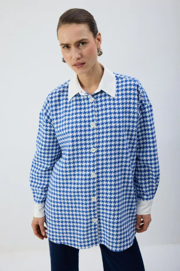 KAZAYAĞI DESENLİ TÜVİT GÖMLEK