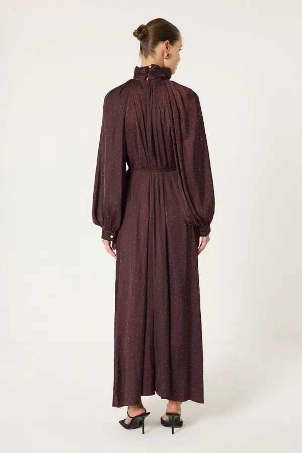 ROBE EN CHIFFON ORNÉE