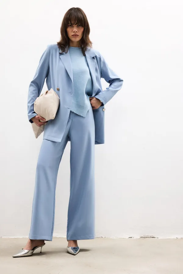 PANTALON LARGE EN CRÊPE