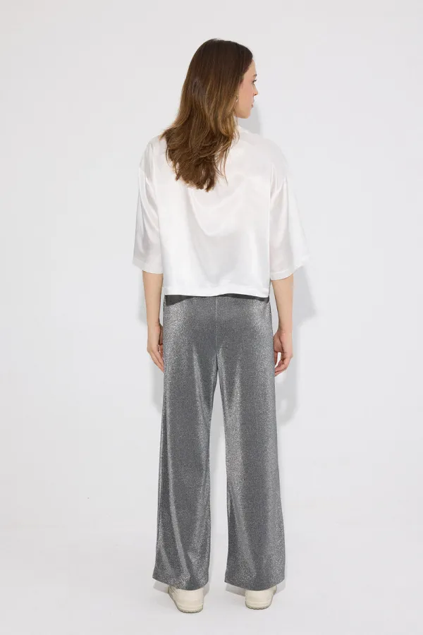 PANTALON À PAILLETTES AVEC TAILLE ÉLASTIQUE