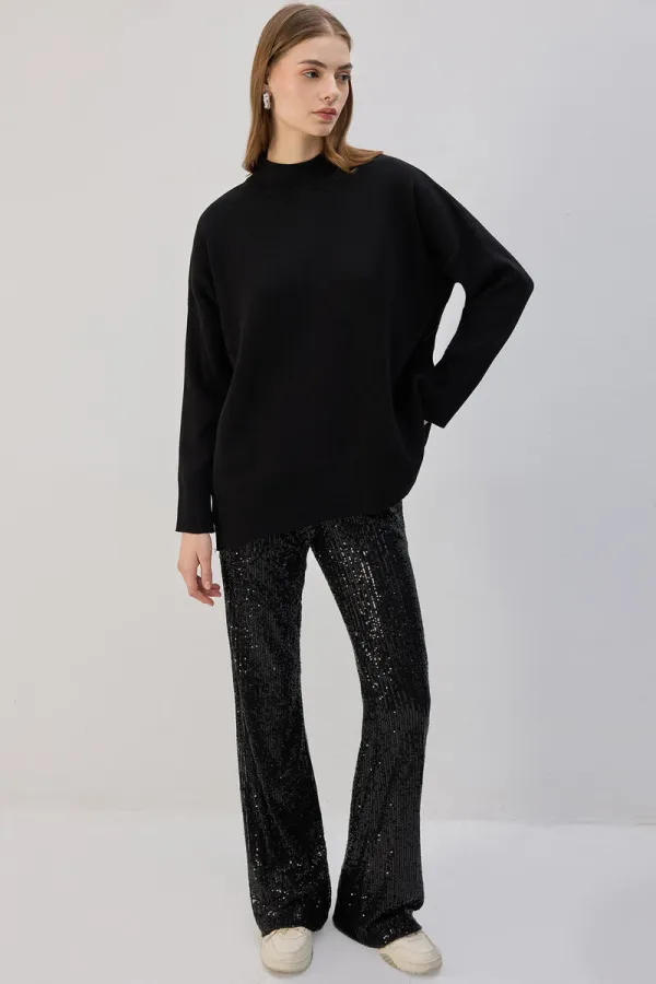 PAYETLİ FLARE PANTOLON