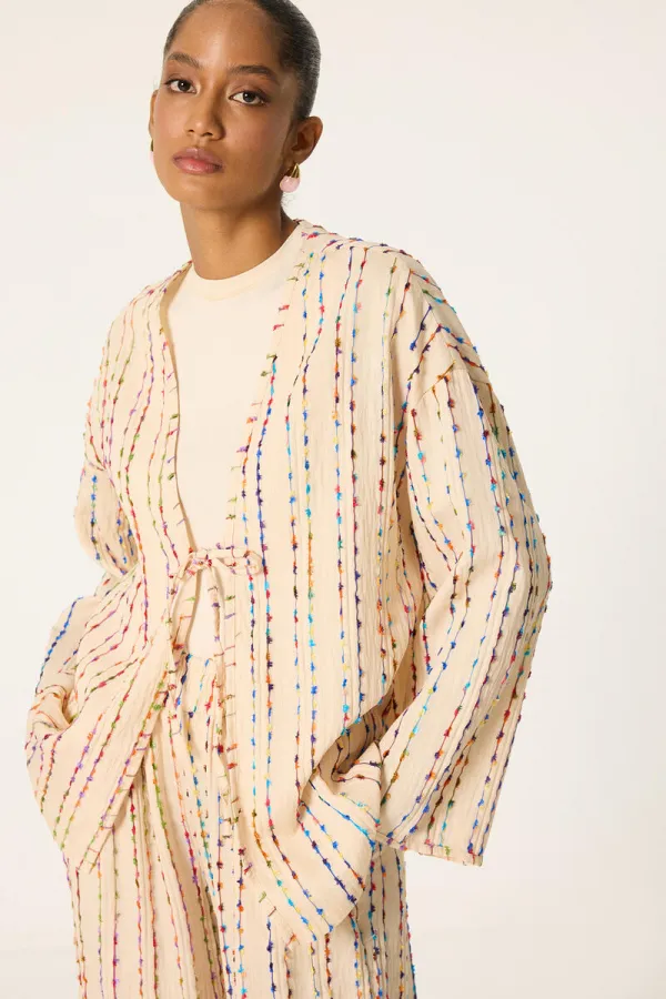 ENSEMBLE KIMONO ET PANTALON