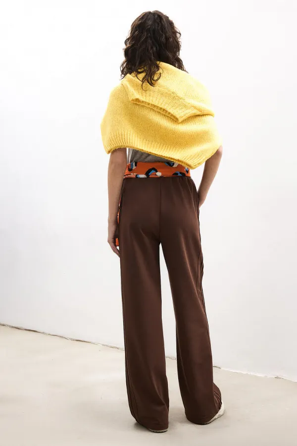 BELİ LASTİKLİ ÖRME PANTOLON