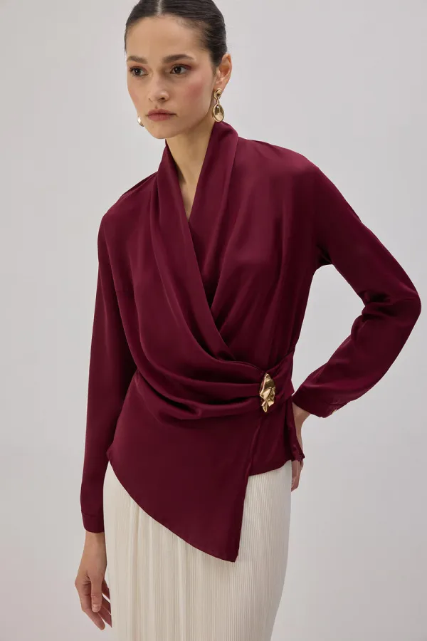 DRAPED BLOUSE DRAPED BLOUSE