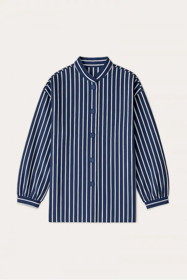 ÇİZGİLİ GABARDİN CEKET