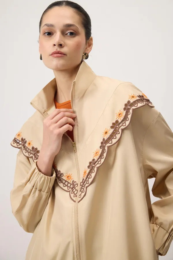 EMBROIDERED RAINCOAT EMBROIDERED RAINCOAT