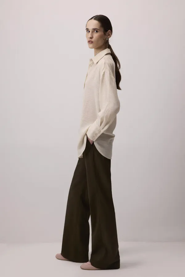 SHIRT COLLAR MELANGE TUNIC