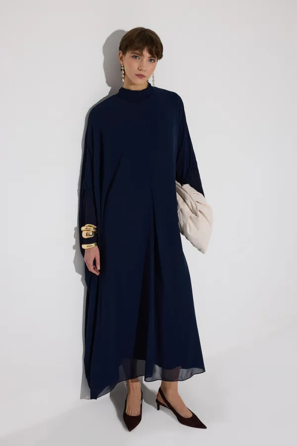 YARASA KOL ŞİFON ELBİSE