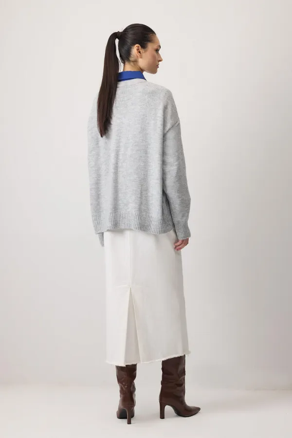 PULL OVERSize DE COULEUR UNI