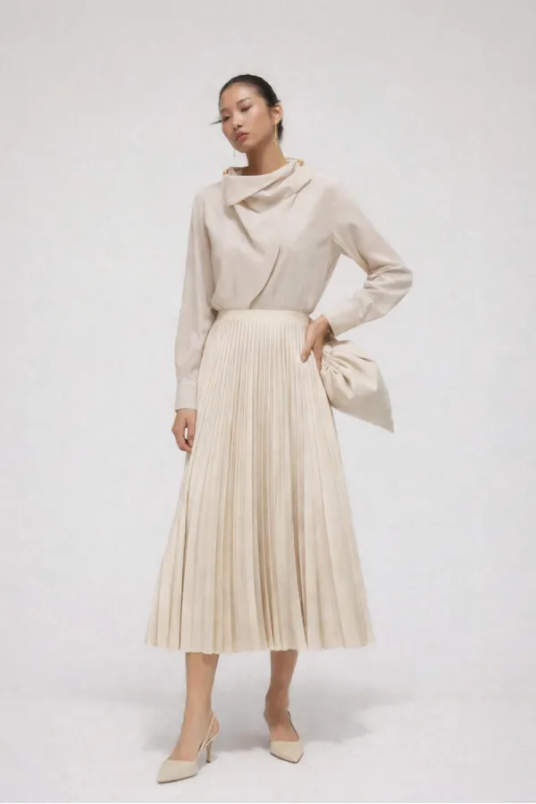 Tunique Cupra à boutons dorés