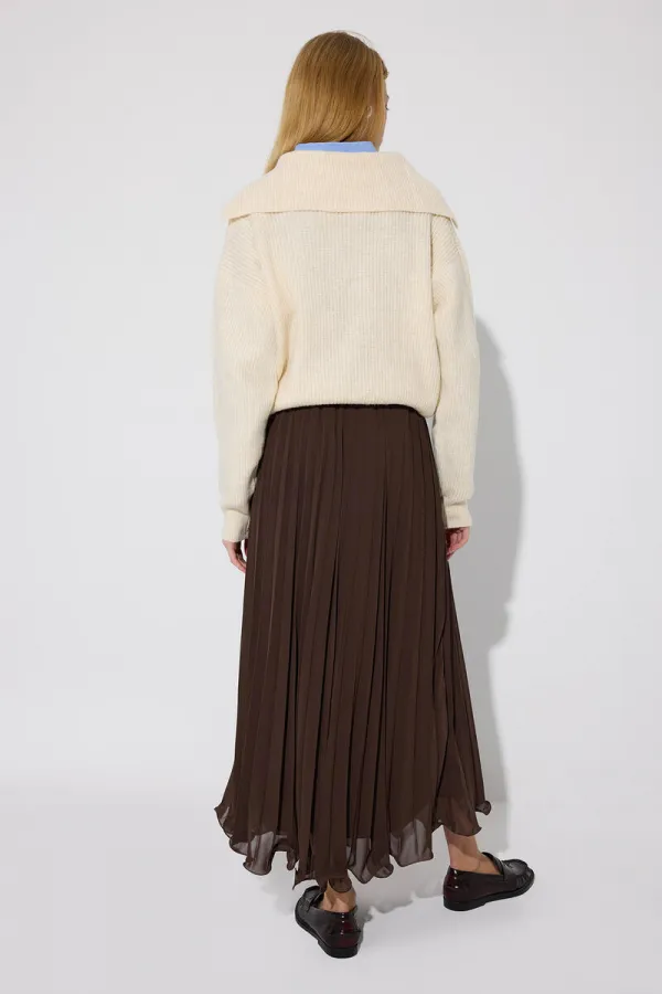 PLEATED CHIFFON SKIRT PLEATED CHIFFON SKIRT