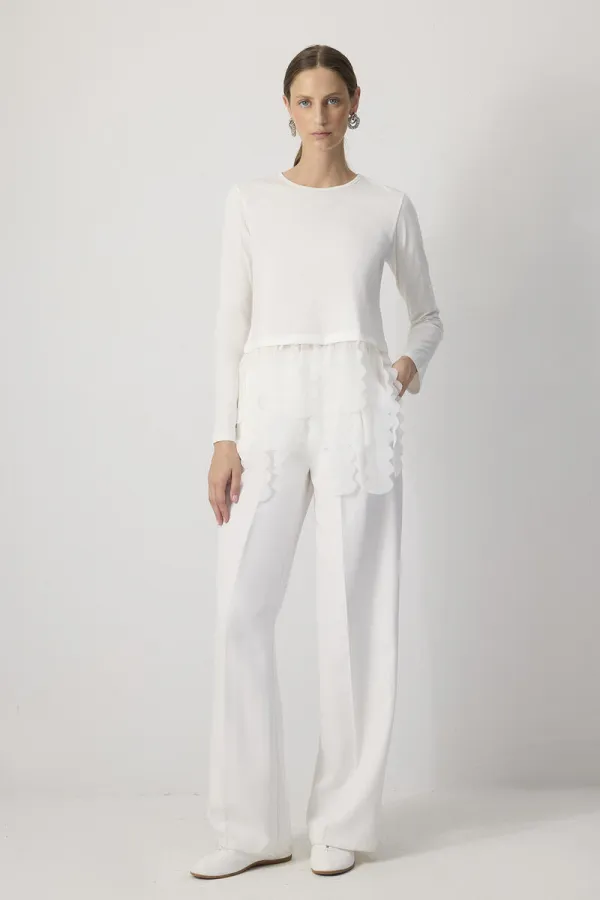 CHIFFON FRINGED TUNIC