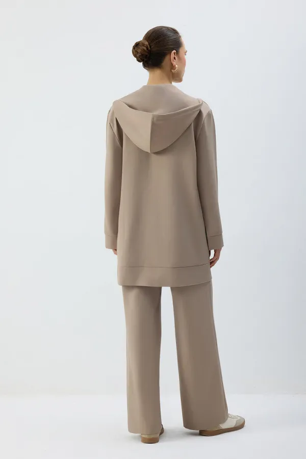 ZIPPED HOODED JACKET