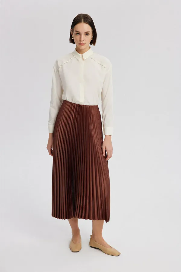 PİLİSELİ SATEN ETEK