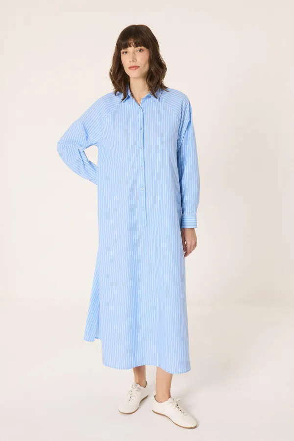 ROBE CHEMISE À RAYURES