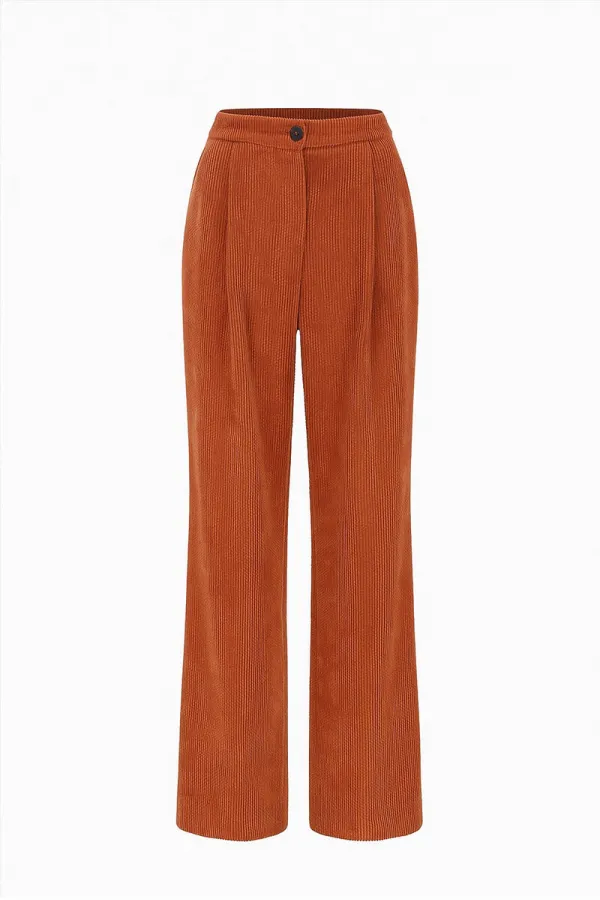 FİTİLLİ KADİFE BOL PAÇA PANTOLON