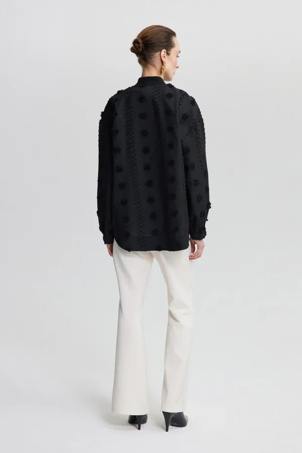 FLORAL LACE BOMBER JACKET FLORAL LACE BOMBER JACKET
