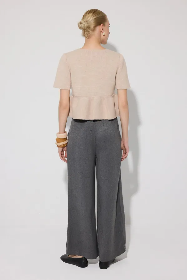 PANTALON À POCHES PLISSÉES