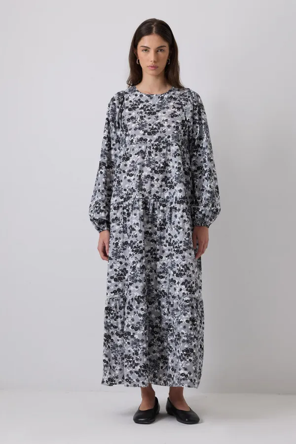 ÇİÇEK DESENLİ ELBİSE