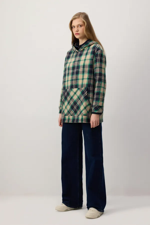 ECO-COATED HOODED SWEATSHIRT