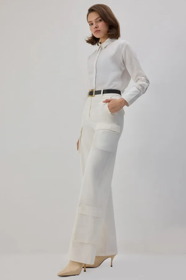 GABARDİN KARGO PANTOLON