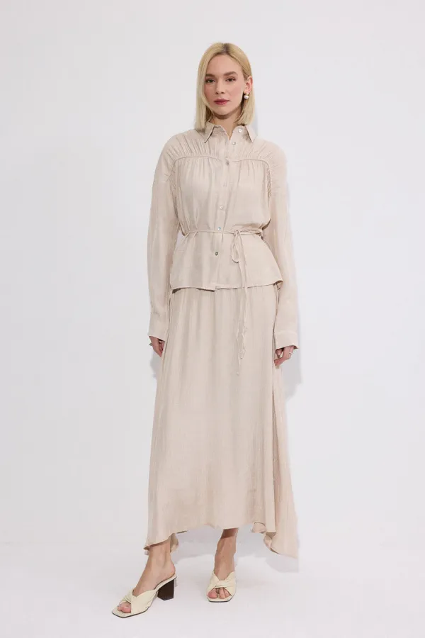 VİSKOZ GÖMLEK ETEK TAKIM