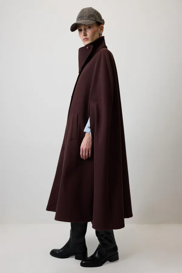 Poncho Cashmere Coat