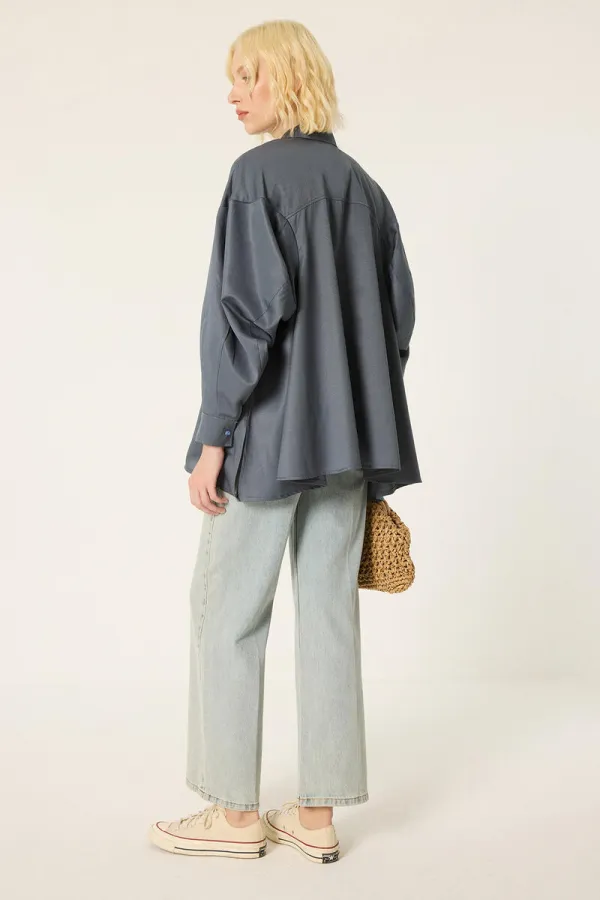 CHEMISE EN COTON SURDIMENSIONNÉE