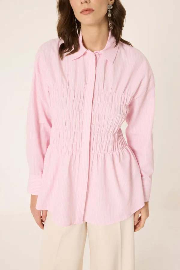 CHEMISE EN POPLIN À DÉTAILS GIPE