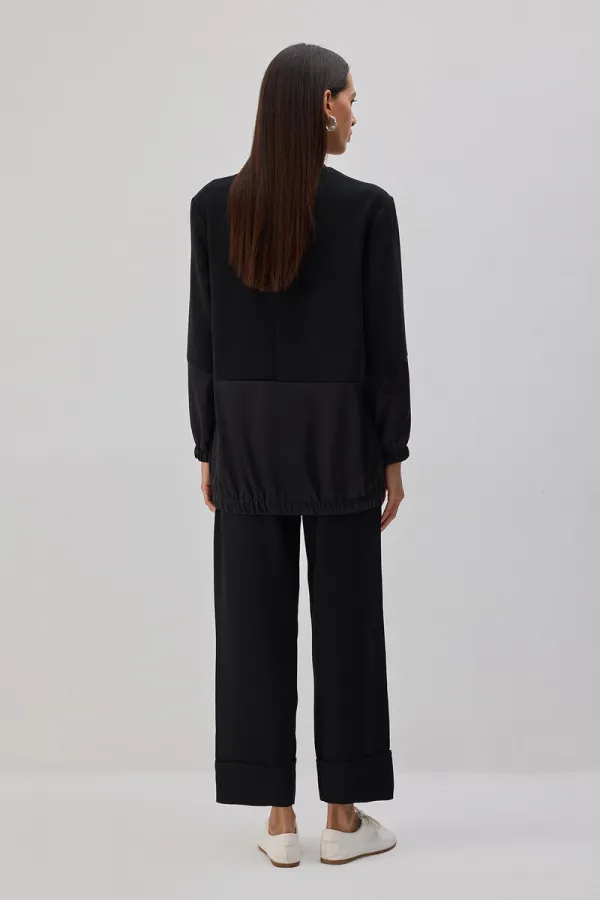 SATEN GARNİLİ KREP TUNİK