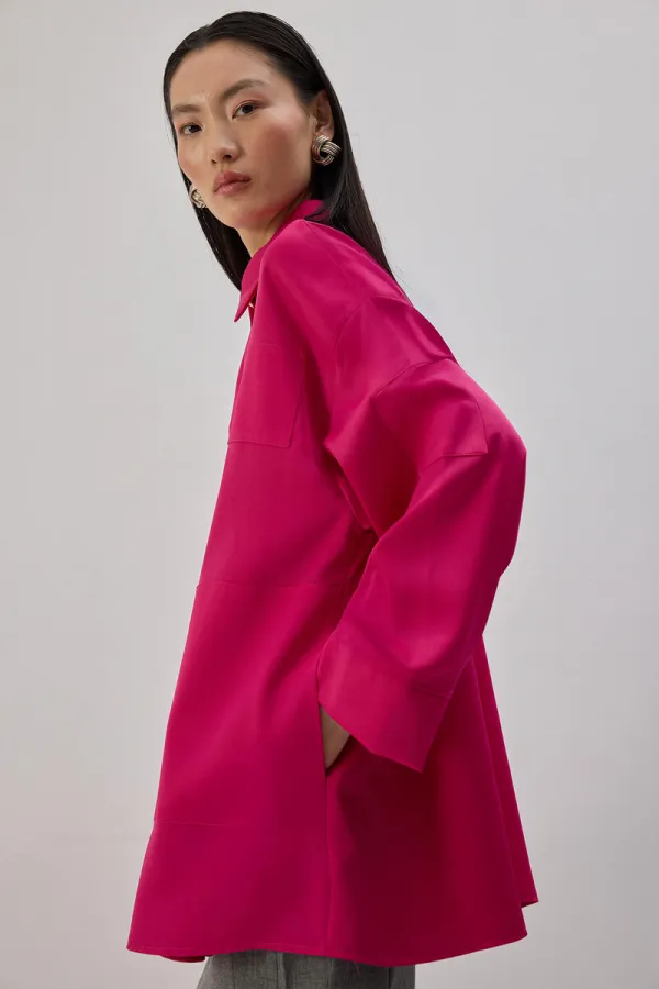 OVERSIZE SATIN SHIRT OVERSIZE SATIN SHIRT