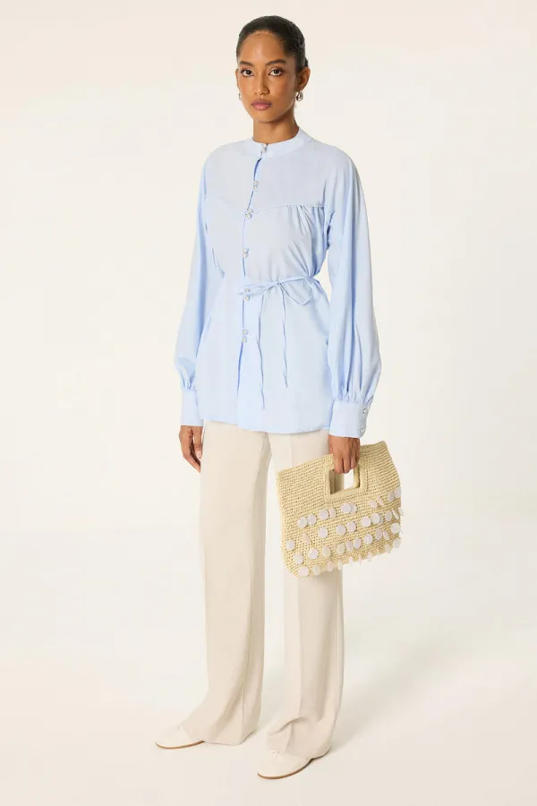RELAX SHIRT WITH PIPING