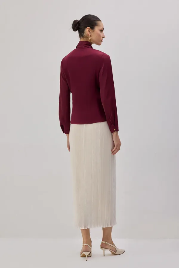 DRAPED BLOUSE DRAPED BLOUSE