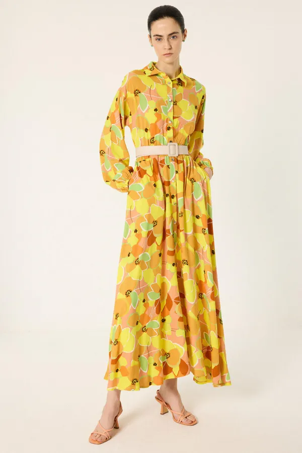 RELAX FIT PATTERNED DRESS RELAX FIT PATTERNED DRESS