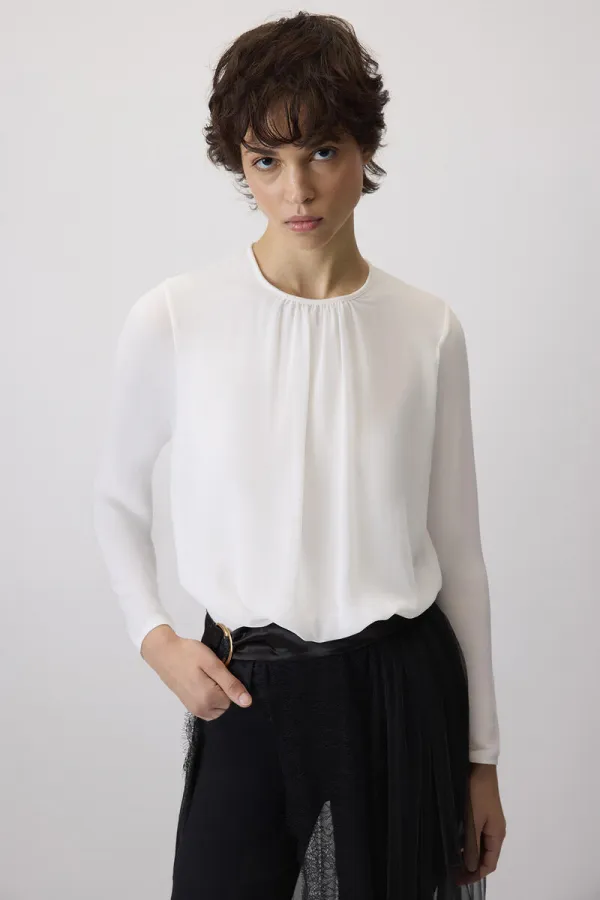 BÜZGÜLÜ ŞİFON ÇITÇITLI BODY